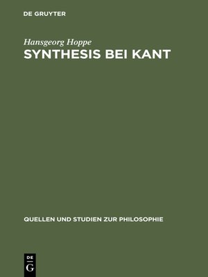 cover image of Synthesis bei Kant
